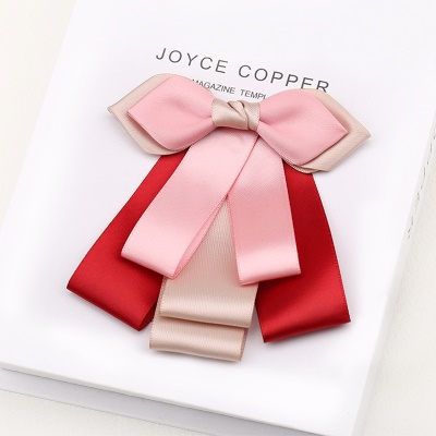 Nœud papillon/arc de soie de polyester décoratif avec des fleurs de tête pour femmes