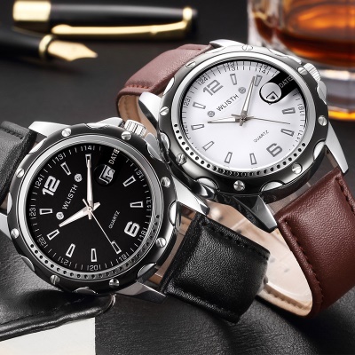 Bracelet en acier montre à quartz étanche grand cadran