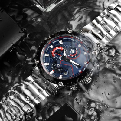 YASHIDUN montre calendrier lunette engrenage lumineux