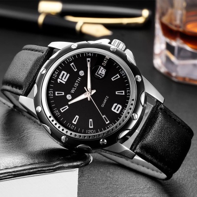 Bracelet en acier montre à quartz étanche grand cadran