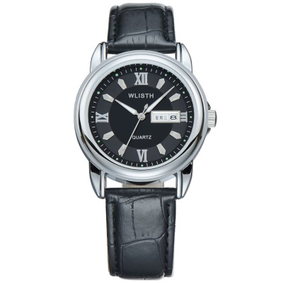 WLISTH montres pour hommes double calendrier boucle déployante lumineuse