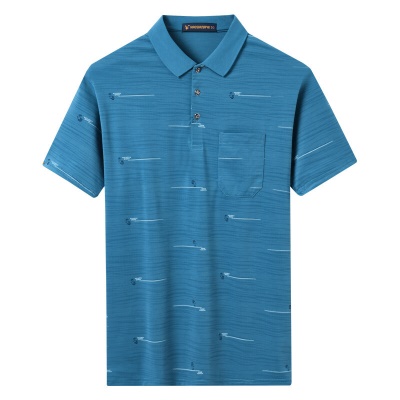 Vêtements d'été t-shirt manches courtes Ice Silk Polo Shirt