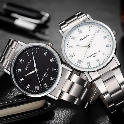 Montre en acier simple  lumineuse étanche