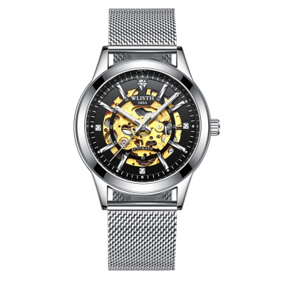 WLISTH montres pour hommes entièrement automatique mécanique imperméable à l'eau