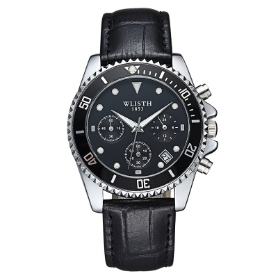 WLISTH montres pour hommes avec trois plateaux et six aiguilles Ling modèle conception imperméable