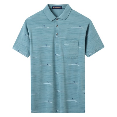 Vêtements d'été t-shirt manches courtes Ice Silk Polo Shirt