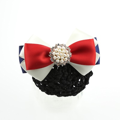 noeud papillon Femme/tête fleur arc perle décorative lacets