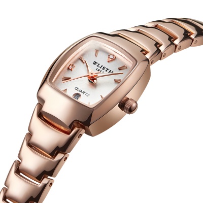 WLISTH Montre pour les hommes en acier avec fenêtre de calendrier lumineuse