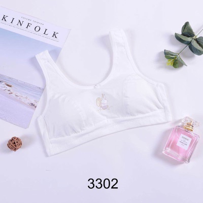 soutien-gorge lingerie large bandoulière coton sans anneau en acier