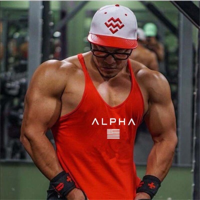 Vêtements de fitness en I pour hommes T-shirt sans manches