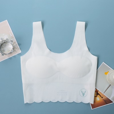 soutien-gorge sous-vêtements ondulé bord confortable respirant nylon/nylon