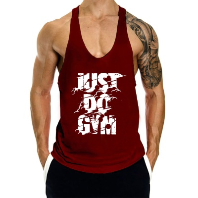 Gilet de sport de fitness T-shirt ample sans manches