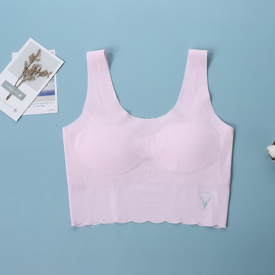 soutien-gorge sous-vêtements ondulé bord confortable respirant nylon/nylon
