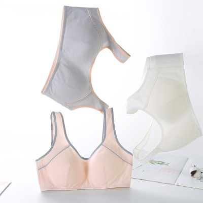 soutien-gorge lingerie coton fixe double bandoulière style gilet