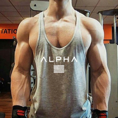 Vêtements de fitness en I pour hommes T-shirt sans manches