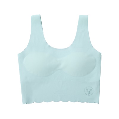 soutien-gorge sous-vêtements ondulé bord confortable respirant nylon/nylon