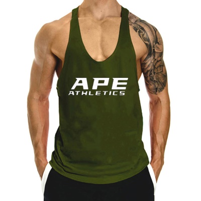 Gilet de sport pour hommes loose respirant I imprimé lettre sans manches