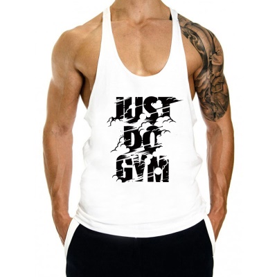 Gilet de sport de fitness T-shirt ample sans manches