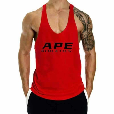 Gilet de sport pour hommes loose respirant I imprimé lettre sans manches