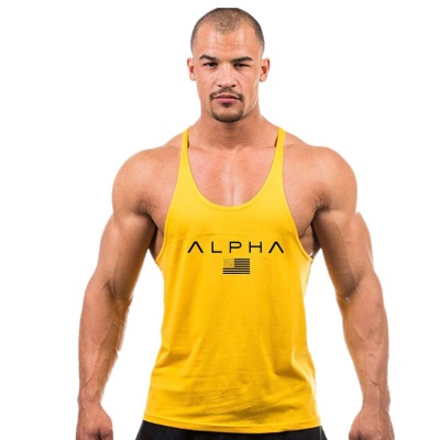 Vêtements de fitness en I pour hommes T-shirt sans manches