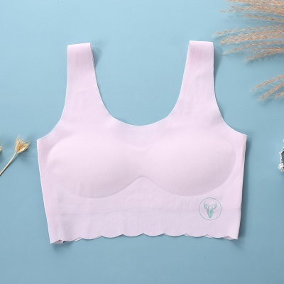 Soutien-gorge fille lingerie nylon/nylon bord ondulé confortable et respirant