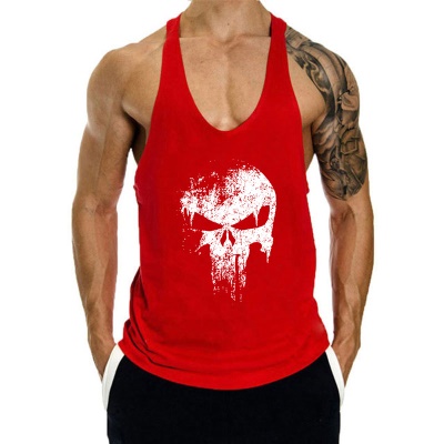 Gilet de fitness sans manches respirant en I