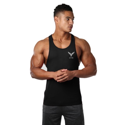 Gilet de sport pour hommes loose absorbant la transpiration et respirant coton