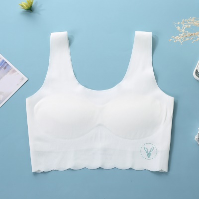 Soutien-gorge fille lingerie nylon/nylon bord ondulé confortable et respirant