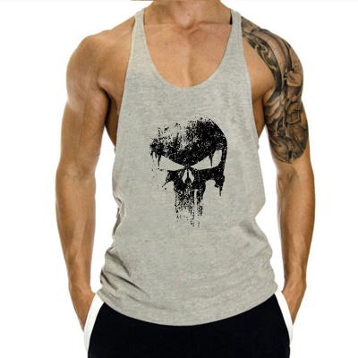 Gilet de fitness sans manches respirant en I