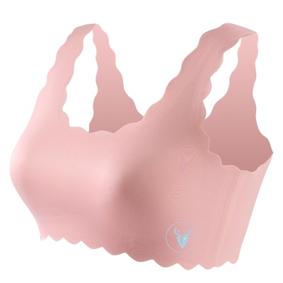 soutien-gorge lingerie ondulé bord sans anneau en acier respirant