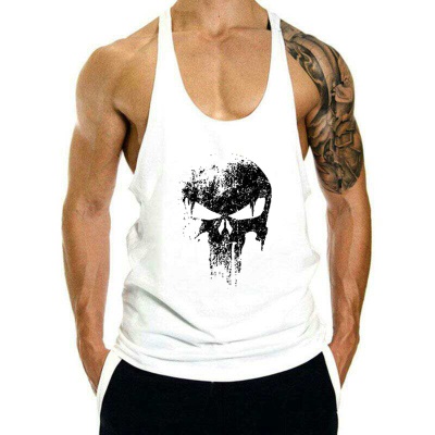 Gilet de fitness sans manches respirant en I