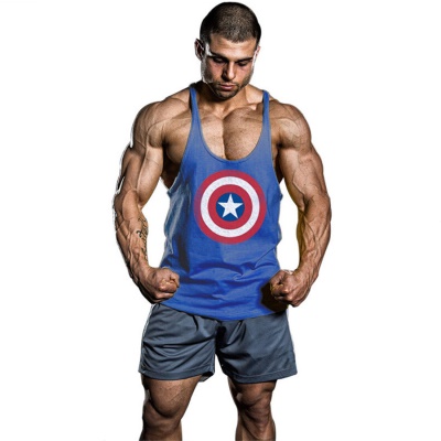 Gilet de sport pour hommes Loose Entraînement Muscle I Sling