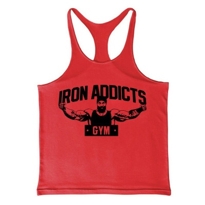 Gilet de sport en coton col rond avec bretelles amples