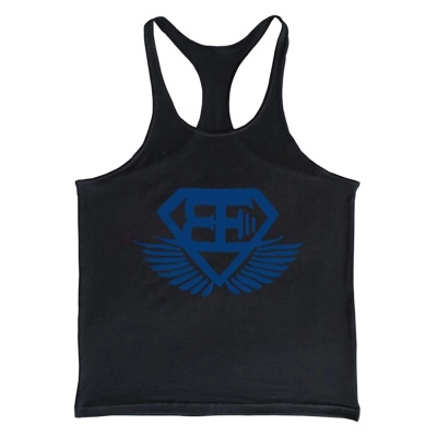 Gilet de sport pour hommes loose absorbant la transpiration et respirant coton