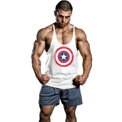 Gilet de sport pour hommes Loose Entraînement Muscle I Sling