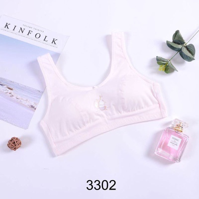 soutien-gorge lingerie large bandoulière coton sans anneau en acier