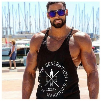 Gilet de fitness décontractée T-shirt en I sans manches
