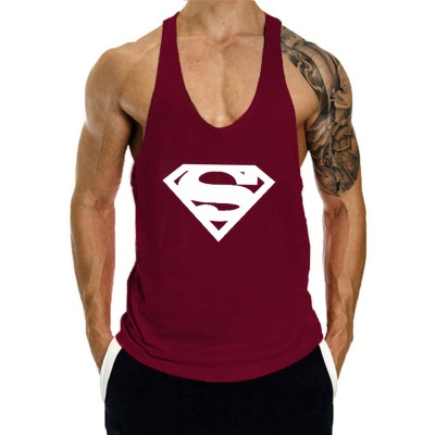 Gilet de sport en I en coton de grande taille
