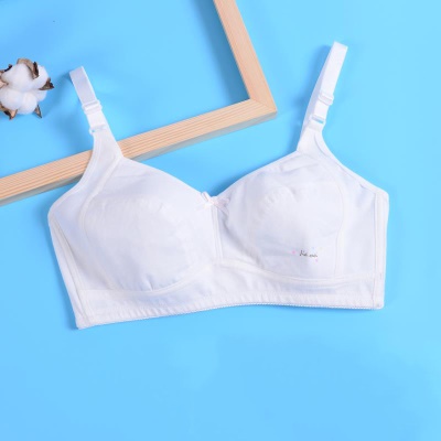 soutien-gorge lingerie coton sans anneau en acier absorbant la transpiration et respirant