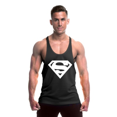 gilet de sport coton bretelles sans manches muscle fitness
