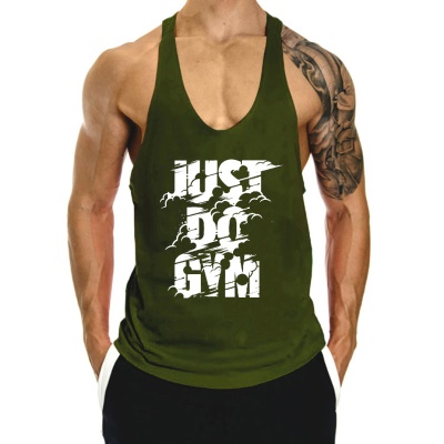 Gilet de sport de fitness T-shirt ample sans manches