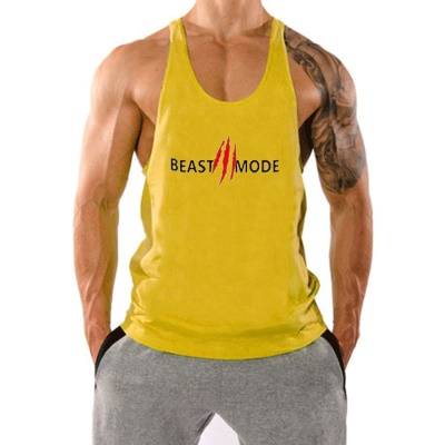 Gilet de sport pour hommes en I épaules lâche coton