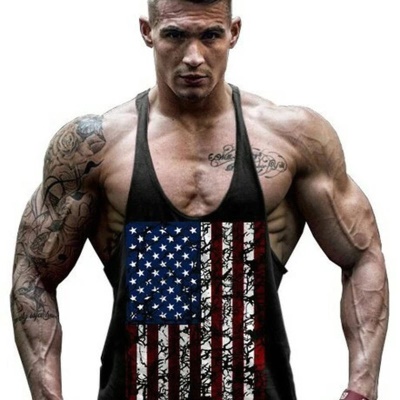 Gilet de fitness T-shirt ample sans manches