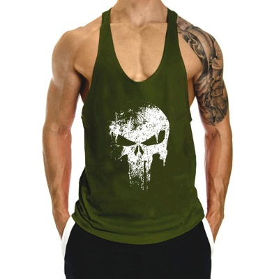Gilet de fitness sans manches respirant en I