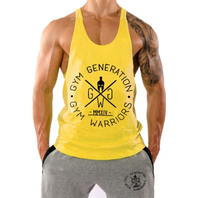 Gilet de fitness décontractée T-shirt en I sans manches
