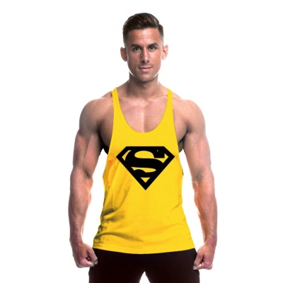gilet de sport bretelles Superman imprimé fitness
