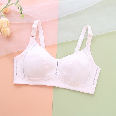 soutien-gorge lingerie sans acier anneaux coton confortable et respirant