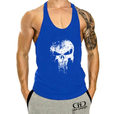 Gilet de fitness sans manches respirant en I
