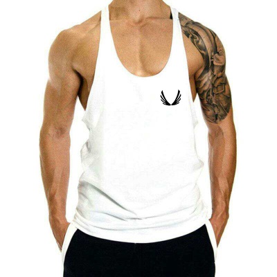 Gilet en I avec bretelles de sport sans manches amples