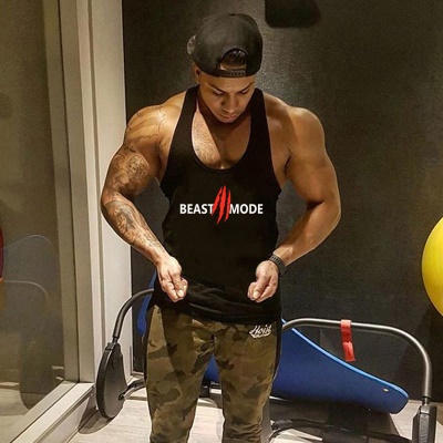 Gilet de sport pour hommes en I épaules lâche coton